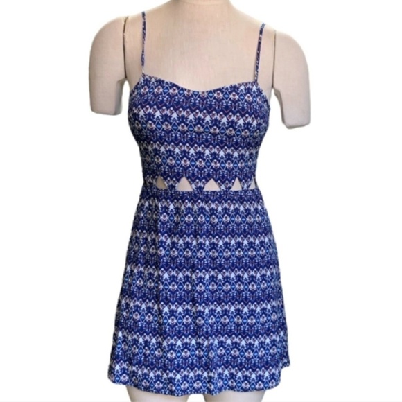 H&M Divided Spaghetti Strap Cutout Waist Sz 4 Tunic Top/Mini Dress #252B - Picture 1 of 7
